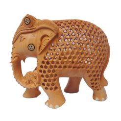 wooden elephant statue