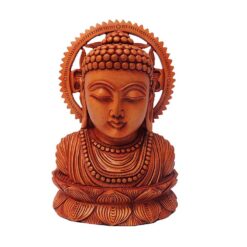 wooden buddha statue