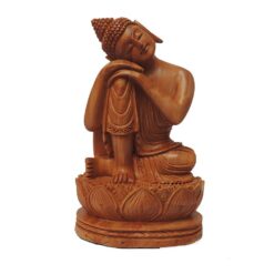 wooden buddha sculpture