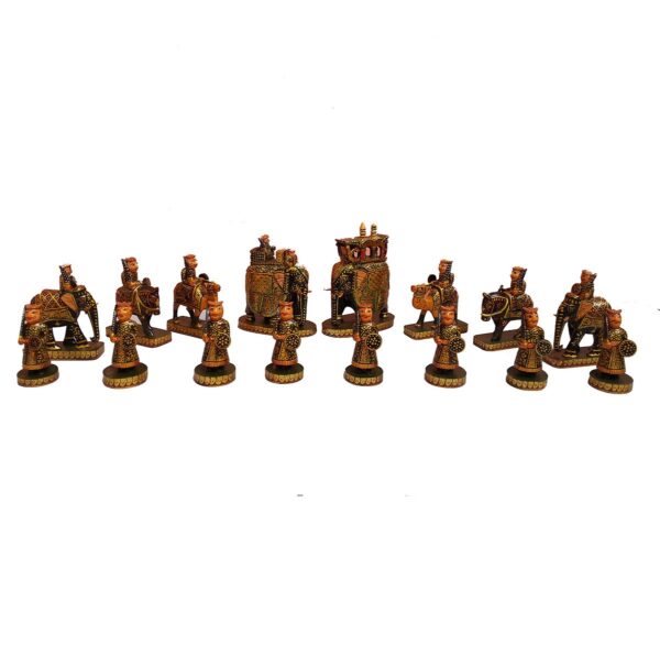 wooden painted chess sets