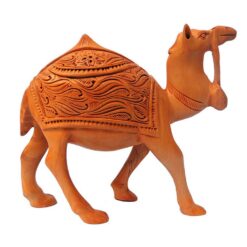 wooden camel figurine