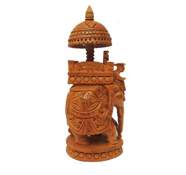 Wood Crafted Hoda Ambabari Elephant