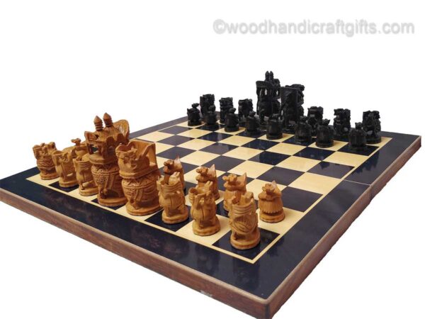 wooden chess set