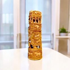 sandalwood carving ambari of an elephant statue