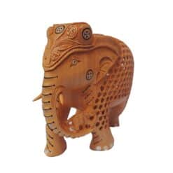 wooden elephant statue