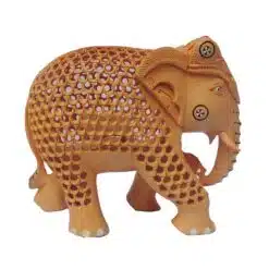 wooden elephant statue