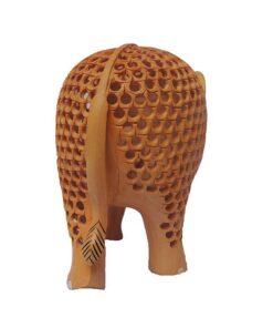 wooden elephant statue