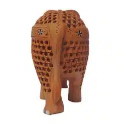 wooden elephant trunk up