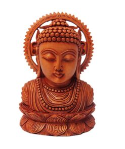 wooden buddha statue