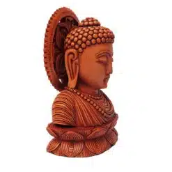 wooden buddha statue