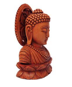 wooden buddha statue