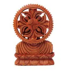wooden buddha statue
