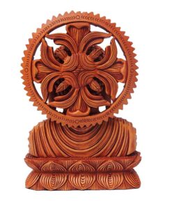 wooden buddha statue