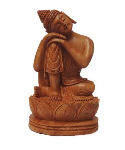 wooden buddha sculpture