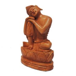 wooden buddha sculpture