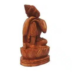 wooden buddha sculpture
