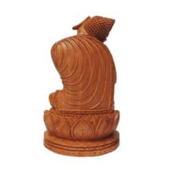 wooden buddha sculpture