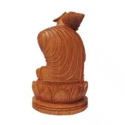 wooden buddha sculpture