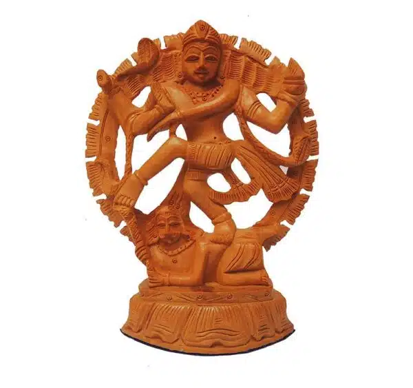 wooden natraj statue