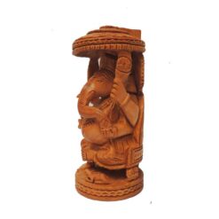 hand carved wooden ganesha
