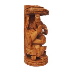 hand carved wooden ganesha