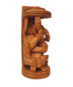 hand carved wooden ganesha