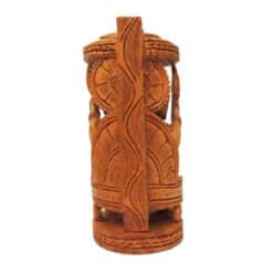 hand carved wooden ganesha