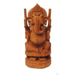 handmade wood ganesha