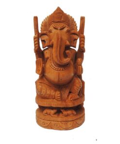 handmade wood ganesha