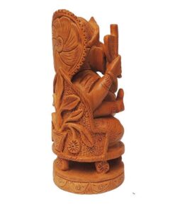 beautiful hand made wood ganesha