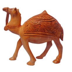 wooden camel figurine