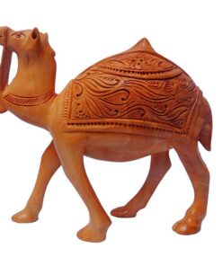 wooden camel figurine