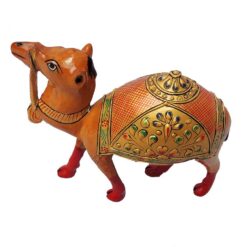 hand painted wooden camel