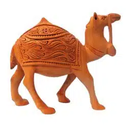 wooden camel figurine
