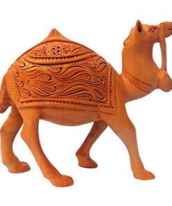 wooden camel figurine