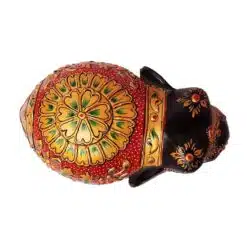 wooden hand painted elephant