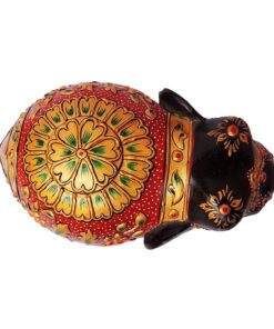 wooden hand painted elephant