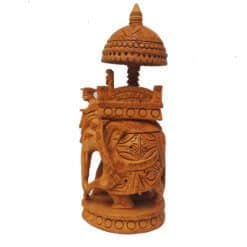 Wood Crafted Hoda Ambabari Elephant