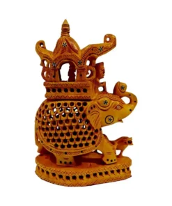 Wood Jail Ambari elephant a baba elephant made inside elephant body
