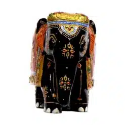 black color painted elephant trunk