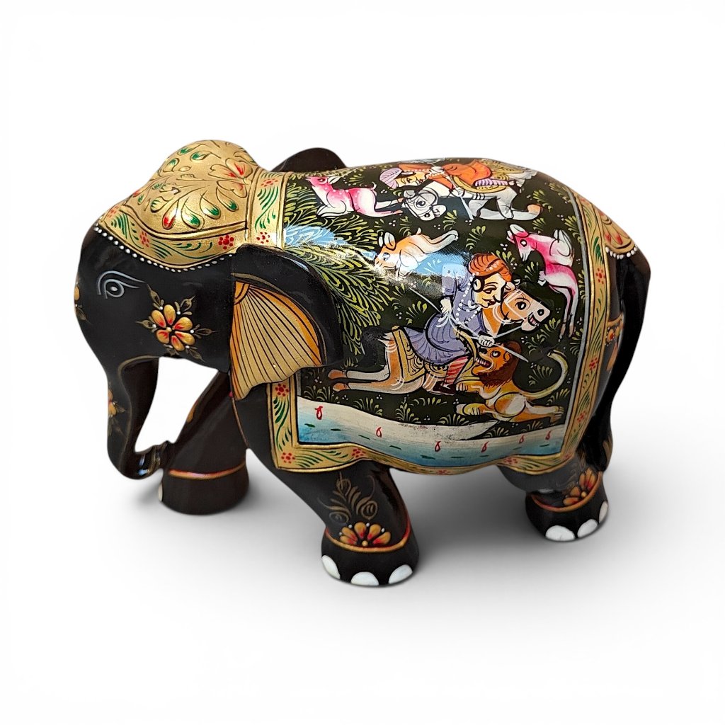 Wooden Handcrafted Little Wooden Elephant Statue - Image 6