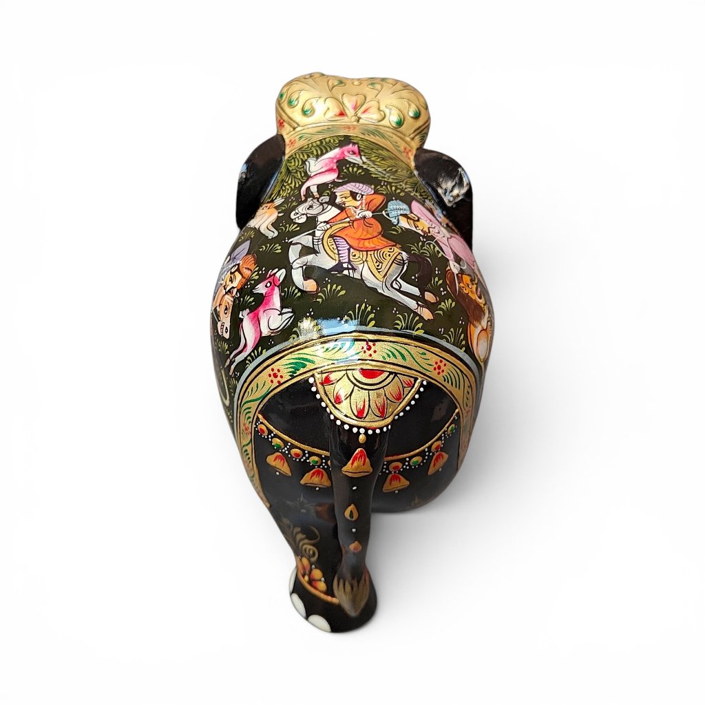 Wooden Handcrafted Little Wooden Elephant Statue - Image 5