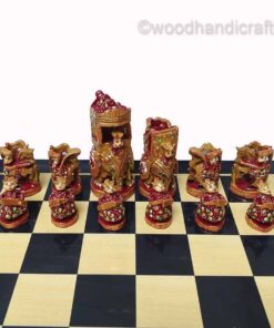 chess king and queen red
