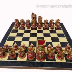 chess king and queen on board