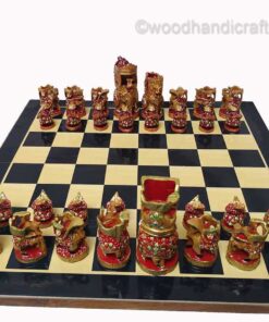 chess king and queen on board