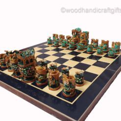 Indian chess pieces side