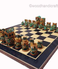 Indian chess pieces side