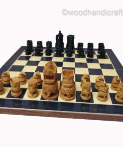 wooden chess set