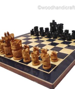 wooden chess set