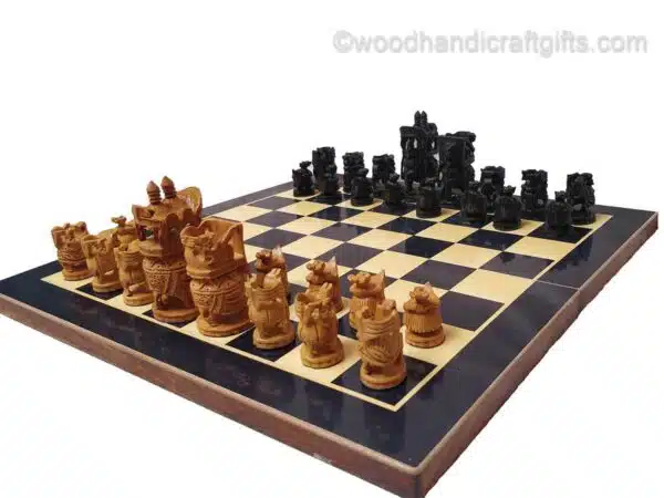 wooden chess set